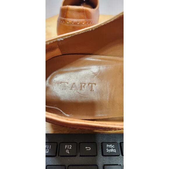 TAFT The Beck Handcrafted Brogue Wingtip Leather Dress Shoe Burnt Honey Mens 13 main image 14